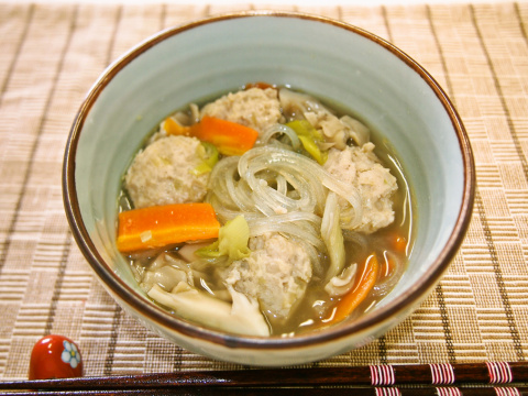 名古屋コーチンの肉団子スープ