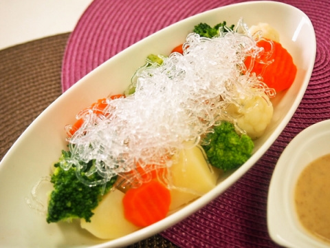プチプチの温野菜サラダ