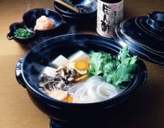 Yudofu (Boiled tofu in a pot) 