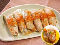 マロニーと野菜の豚肉ロール(低アレルゲン)