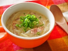 生マロニーの酒粕スープ