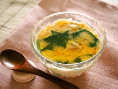 生マロニーで!冷製あんかけ茶碗蒸し
