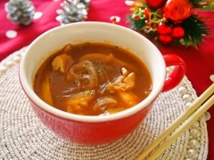 生マロニーのチキントマトスープ
