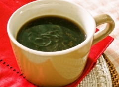 マロニー入り黒糖生姜湯
